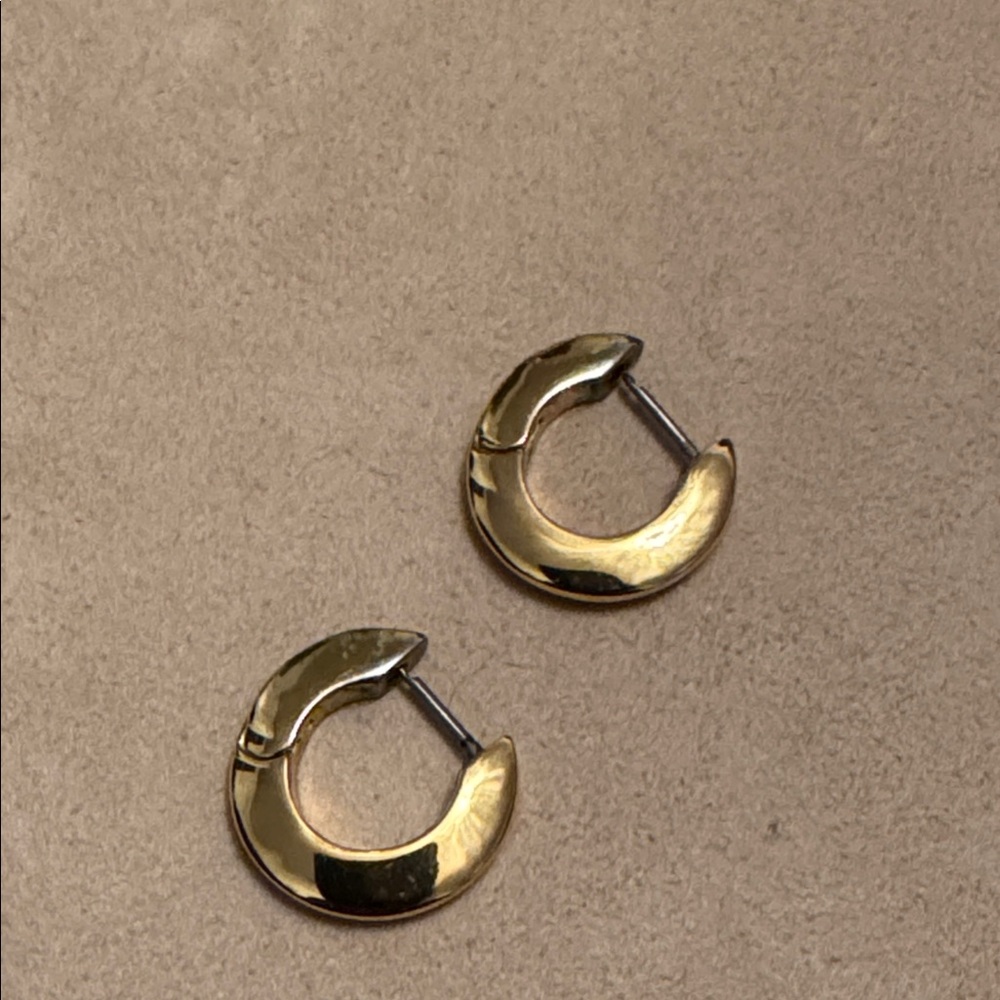 Jenny Bird Small Toni Gold tone Hoop Earrings